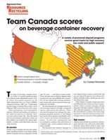 Team Canada scores on beverage container recovery