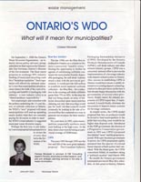 Packaging: Ontario's WDO